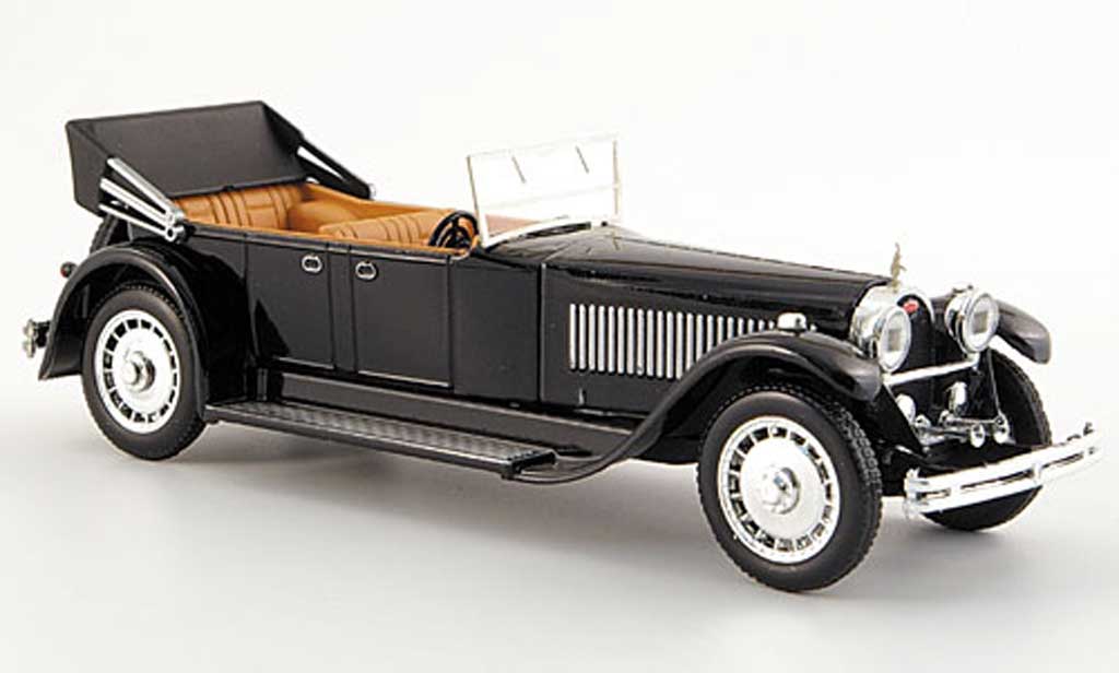Bugatti 41 1/43 Rio Royale Torpedo zwart mit Motornachbildung 1927 modelauto
