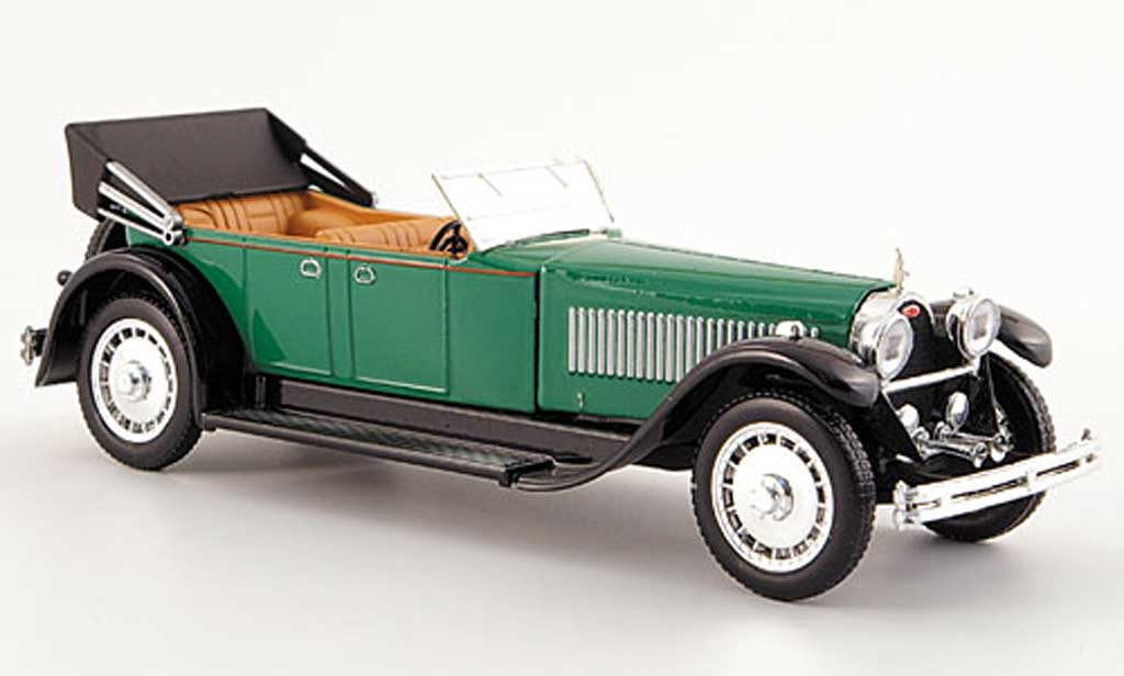 Bugatti 41 1/43 Rio Royale Torpedo grun/zwart mit Motornachbild 1928 modelauto