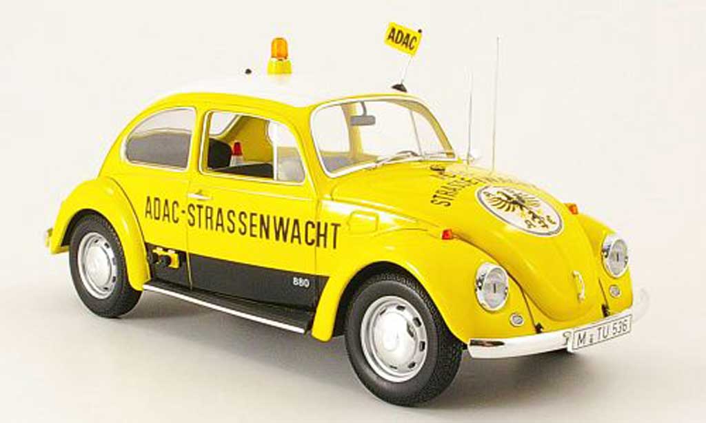 Volkswagen Kafer 1/18 Minichamps 1300 geel adac 1969 modelauto