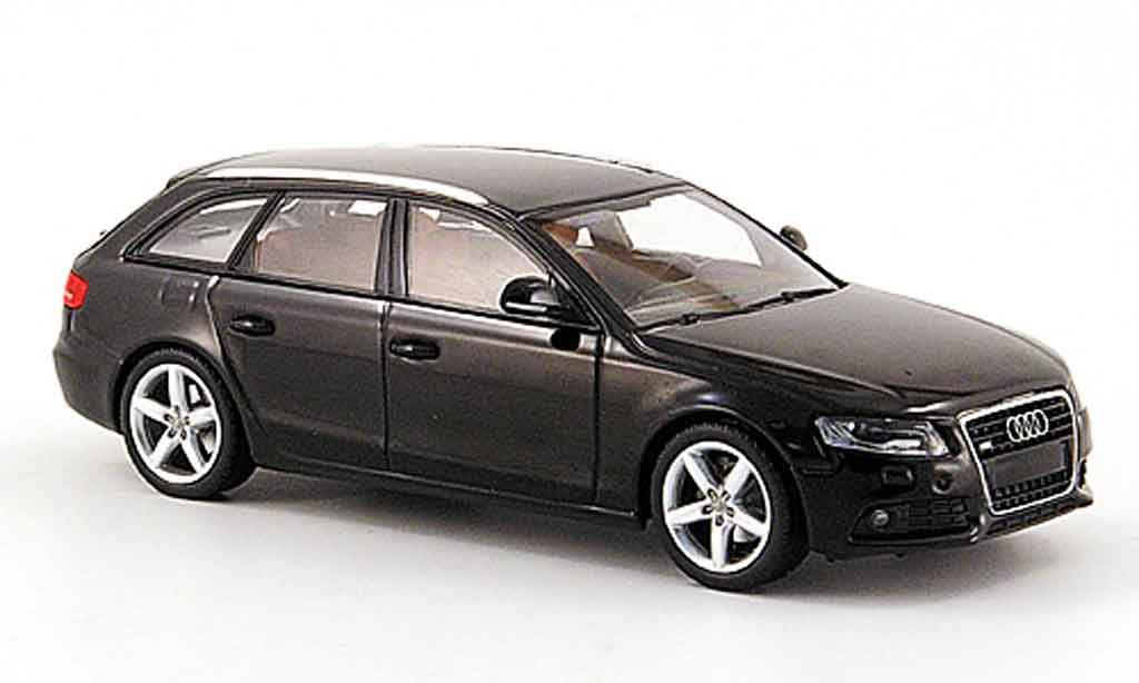 Audi A4 1/43 Minichamps Avant zwart 2007 modelauto