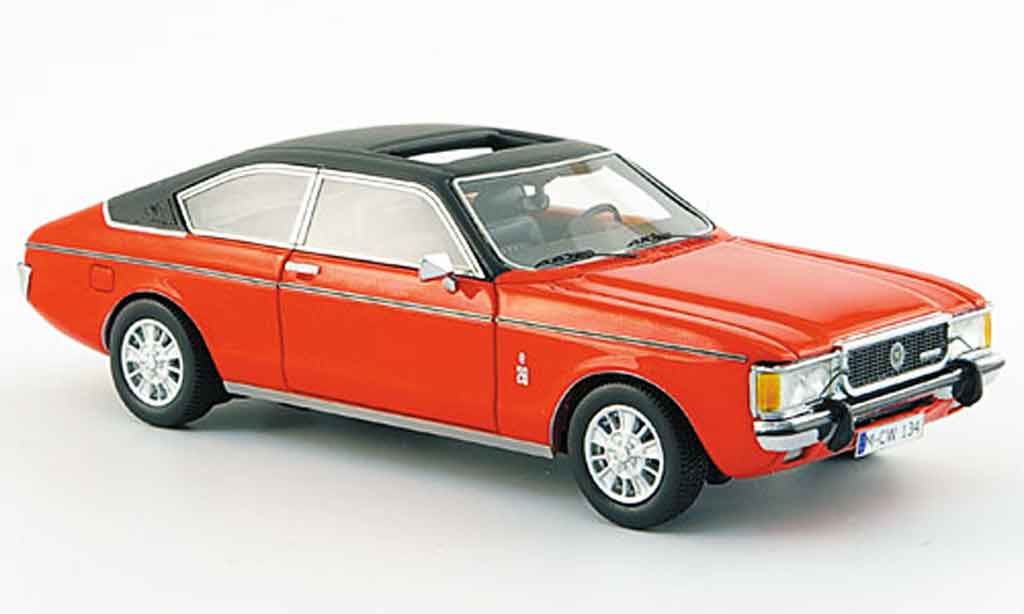 Ford Granada 1/43 Neo MKI Coupe rood zwart liavec. Auflage 300 1975 modelauto