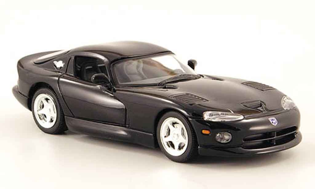 Dodge Viper GTS 1/43 Minichamps GTS zwart 1993 modelauto