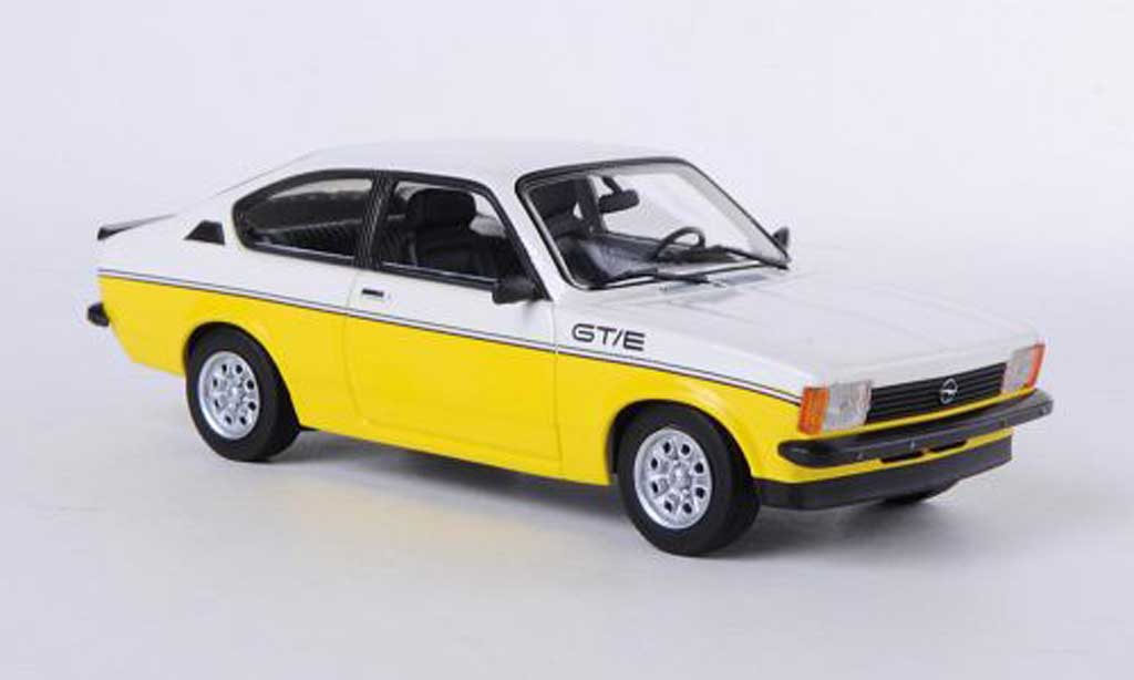 Opel Kadett C 1/43 Minichamps C GT/E wit/geel 1978 modelauto