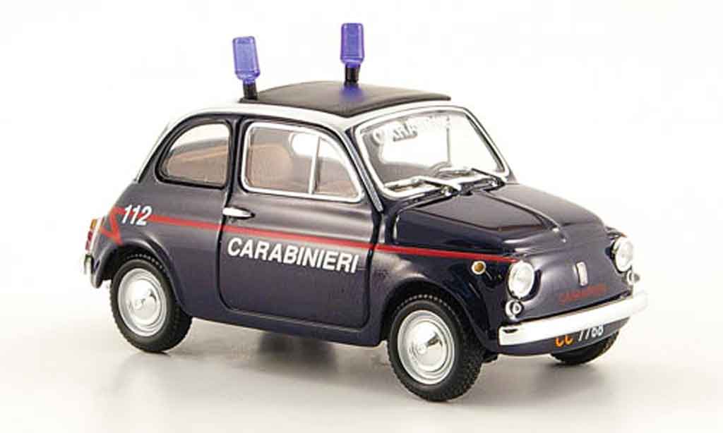 Fiat 500 1/43 Minichamps Carabinieri italienische politie 1965 modelauto