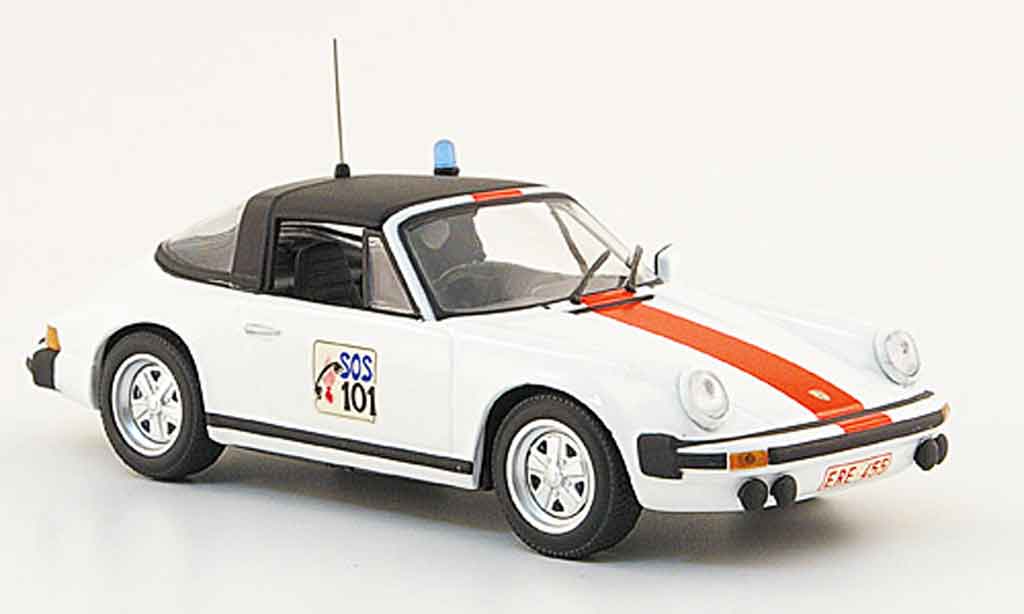 Porsche 930 Targa 1/43 Minichamps Targa Targa Belgische politie 1977 modelauto