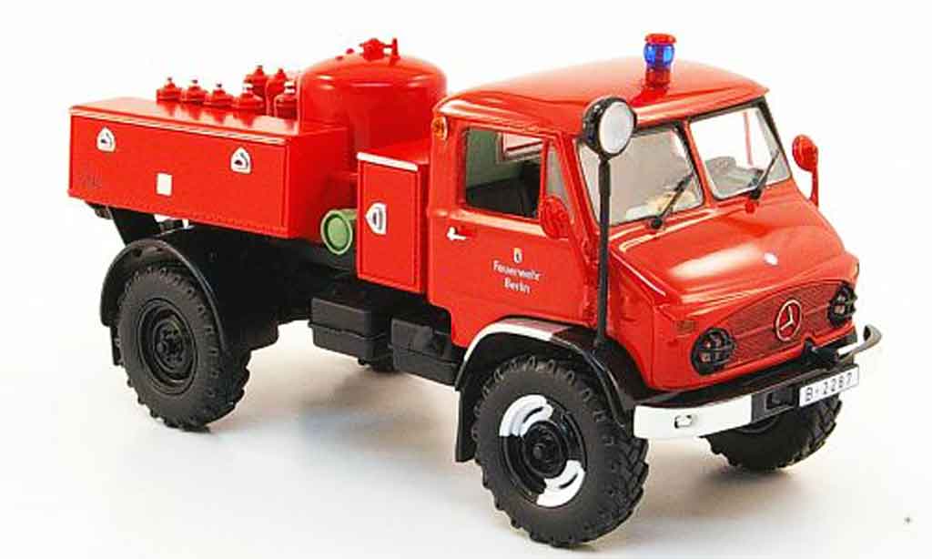 Mercedes Unimog 1/43 Minichamps 404 TroLF 750 pompier Berlin 1960 modelauto