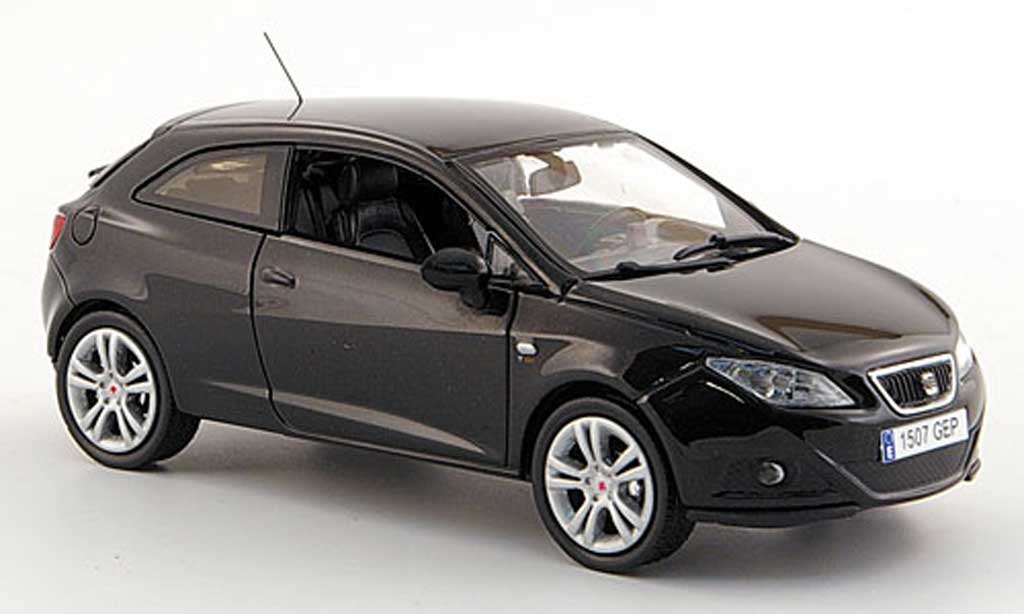 Seat Ibiza 1/43 J Collection SC zwart 3-portes 2008 modelauto