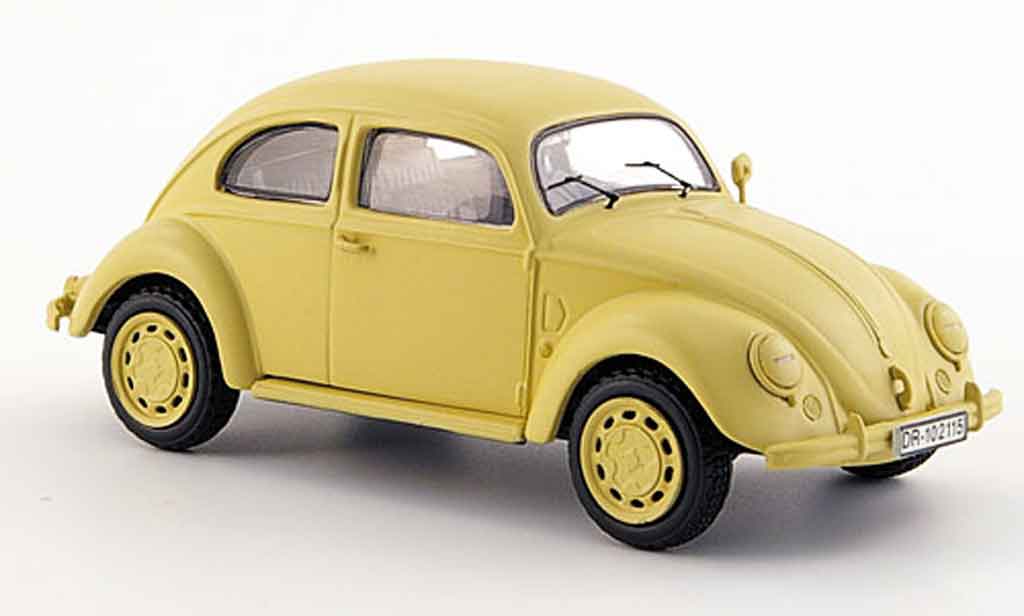 Volkswagen Coccinelle 1/43 Schuco brezelreichsverkehrsdirektion minsk beige modelauto