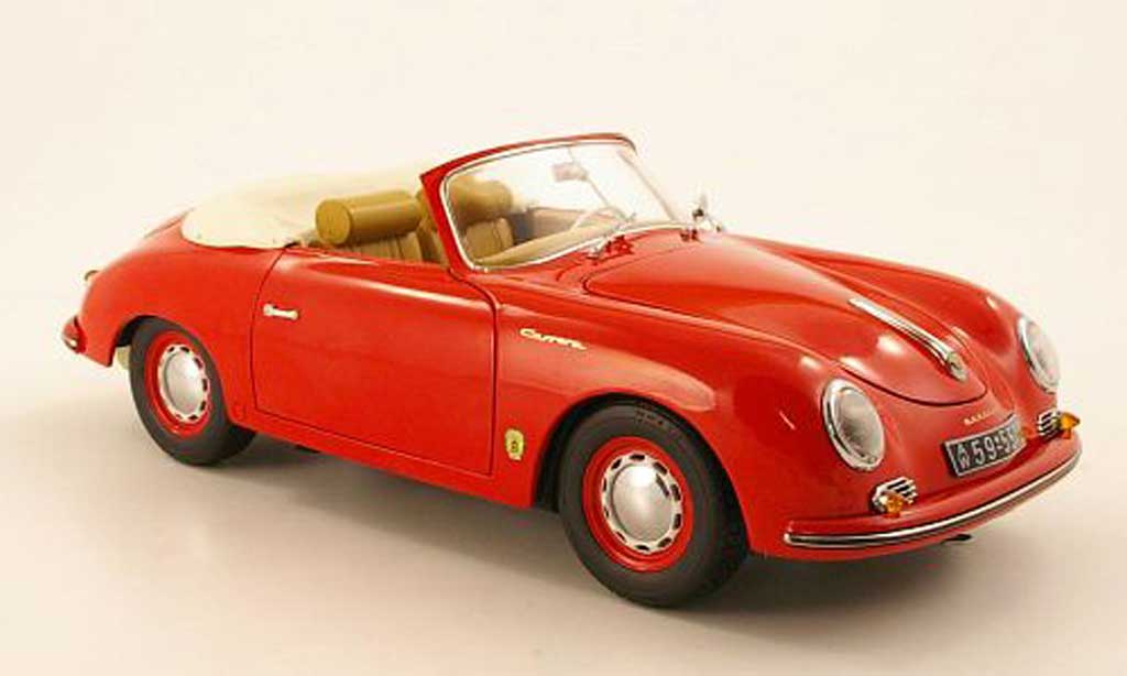 Porsche 356 1955 1/18 Schuco 1955 A Cabriolet rood modelauto