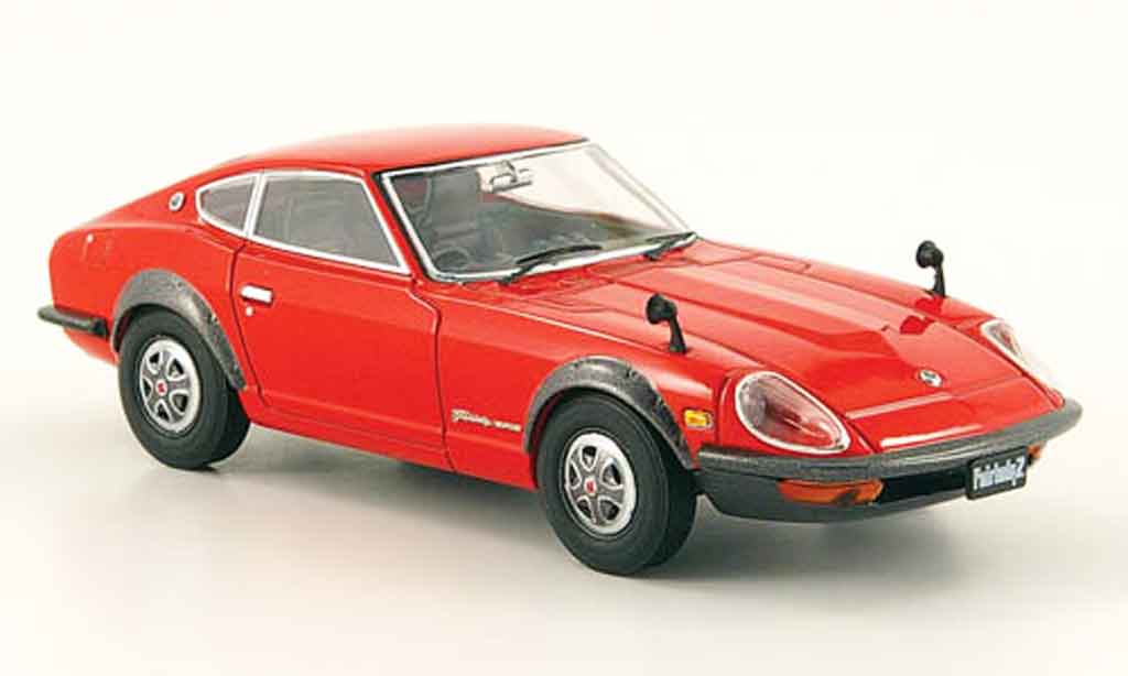 Nissan 240 ZG 1/43 Ebbro ZG Fairlady rood 1971 modelauto