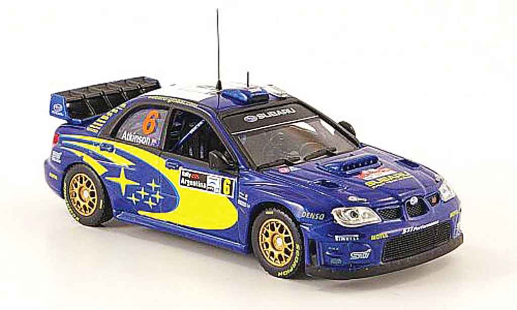 Subaru Impreza WRC 1/43 Vitesse WRC 07 no.6 rallye zilverine 2008 modelauto