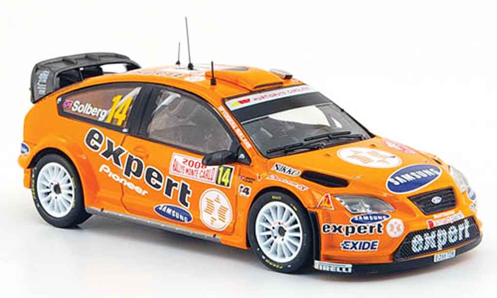 Ford Focus RS WRC 1/43 IXO RS WRC 07 No.14 Expert Rally Monte Carlo 2008 modelauto