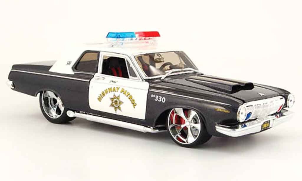 Dodge 330 1/18 Maisto highway patrol 1963 modelauto