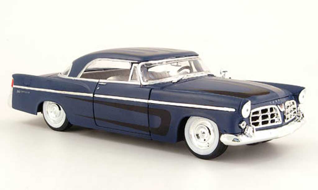 Chrysler 300B 1/18 Maisto blauw mat et decor zwart 1956 modelauto