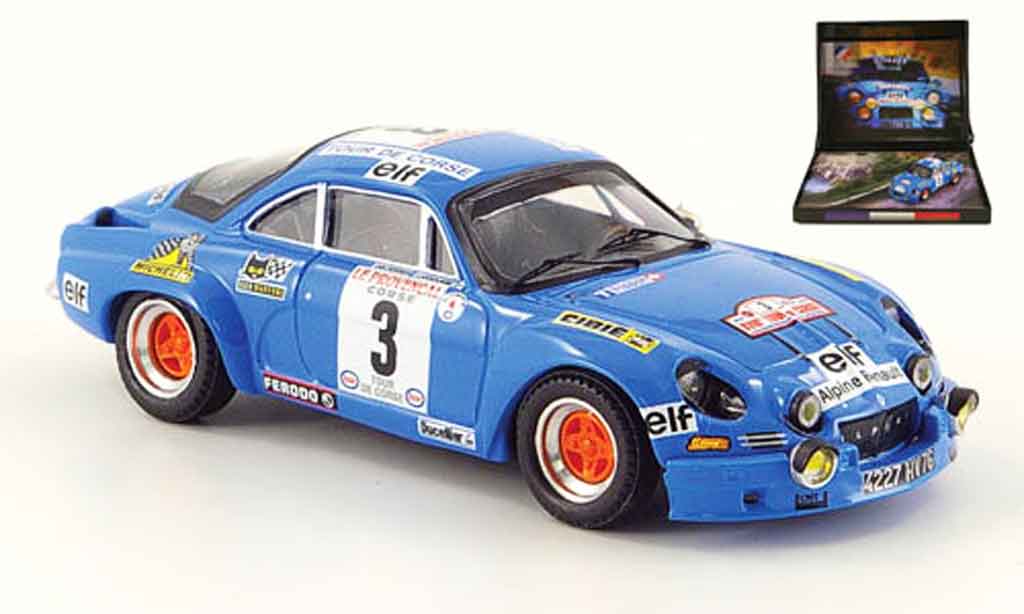 Alpine A110 1/43 Trofeu no.3 gitanes rallye korsika 1974 modelauto