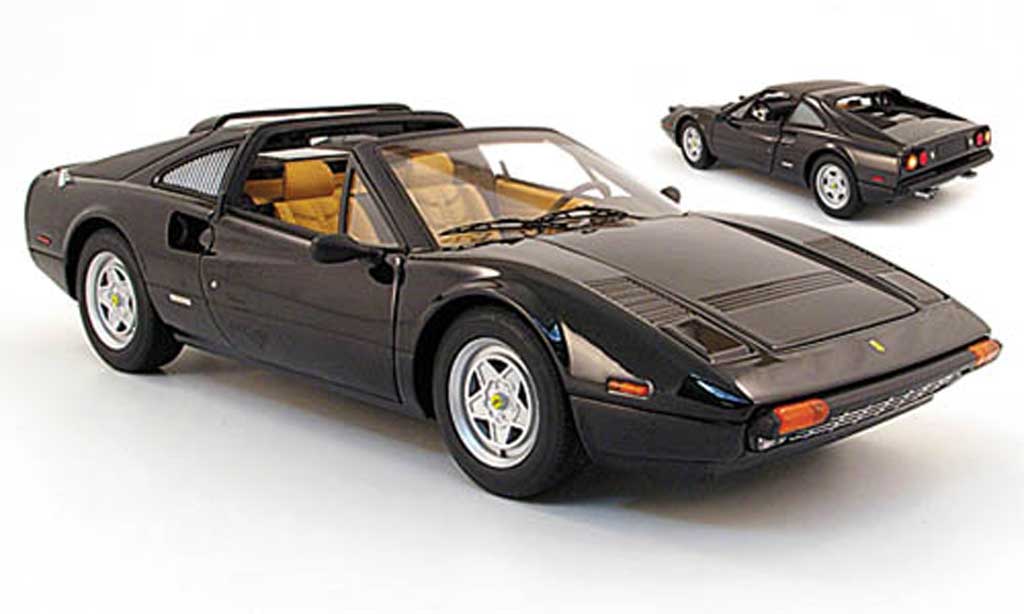 Ferrari 308 GTS 1/18 Hot Wheels GTS zwart modelauto