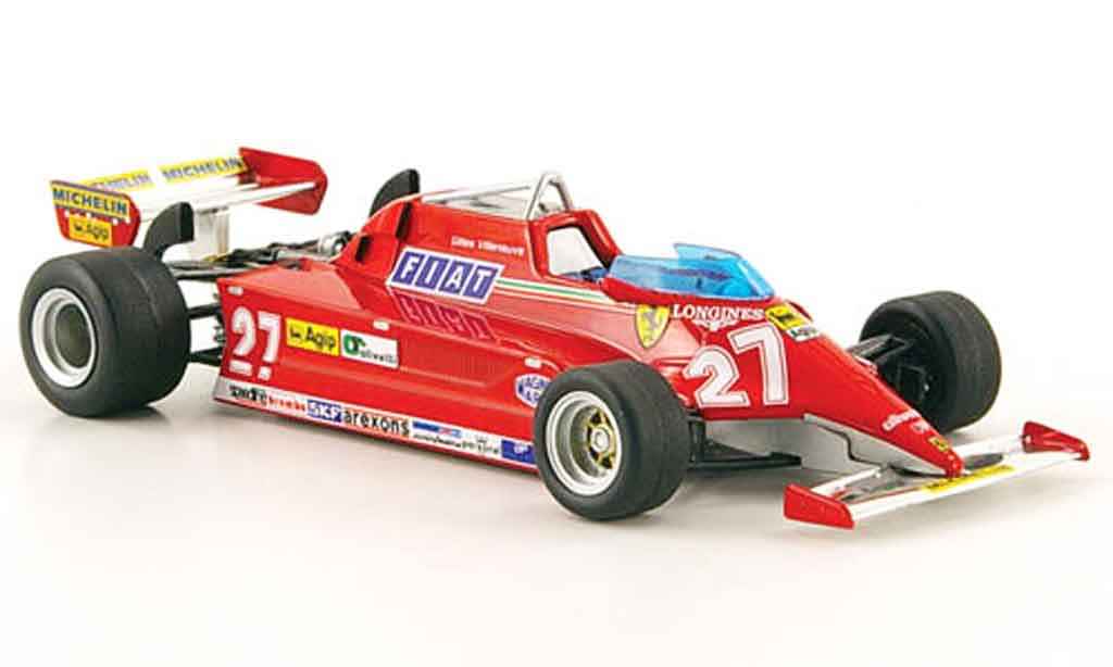 Ferrari 126 1981 1/43 Hot Wheels Elite 1981 CK no.27 g.villeneuve modelauto