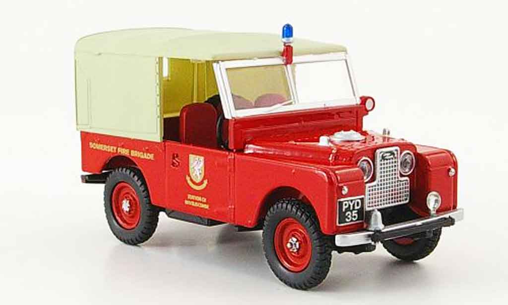 Land Rover 88 1/43 Oxford Sommerset Fire Brigade pompier modelauto
