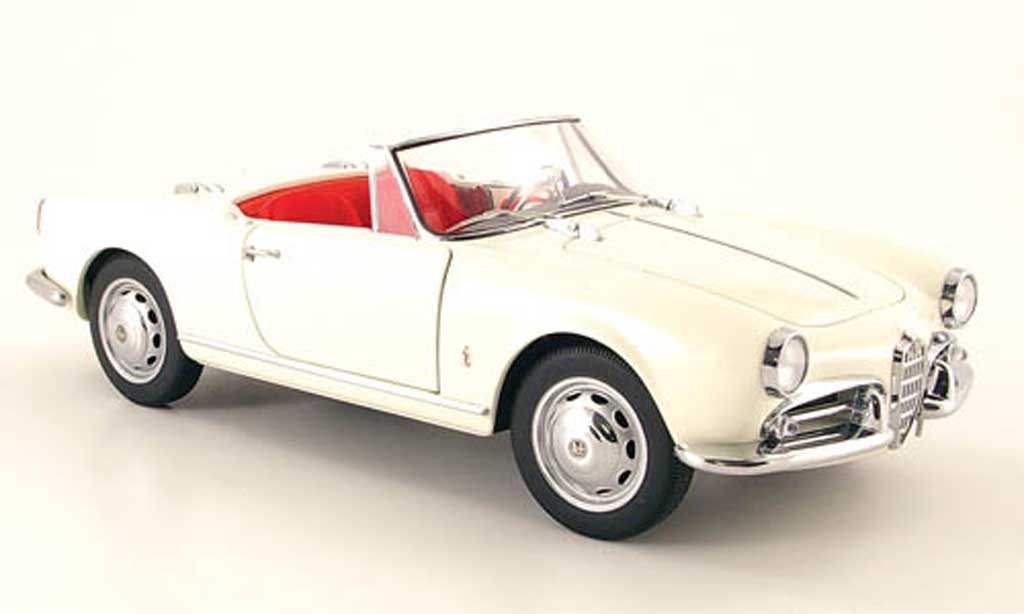 Alfa Romeo Giulietta 1/18 Autoart 1300 spider wit 1955 modelauto