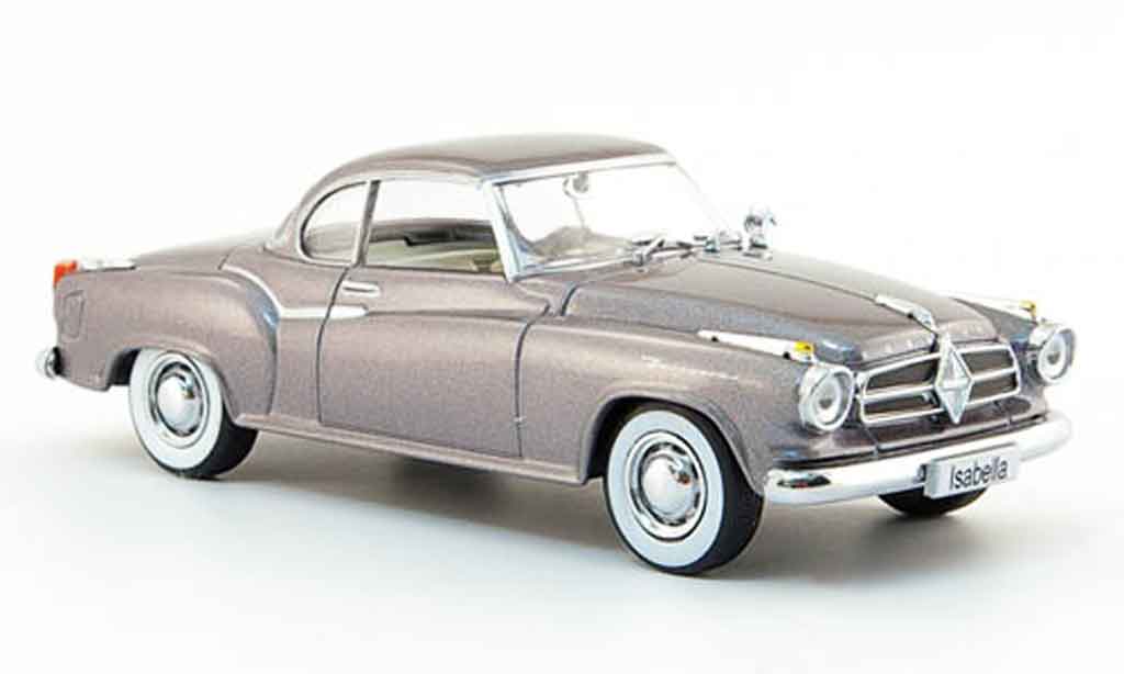 Borgward Isabella 1/43 Auto Klassiker Coupe grijs 1957 modelauto