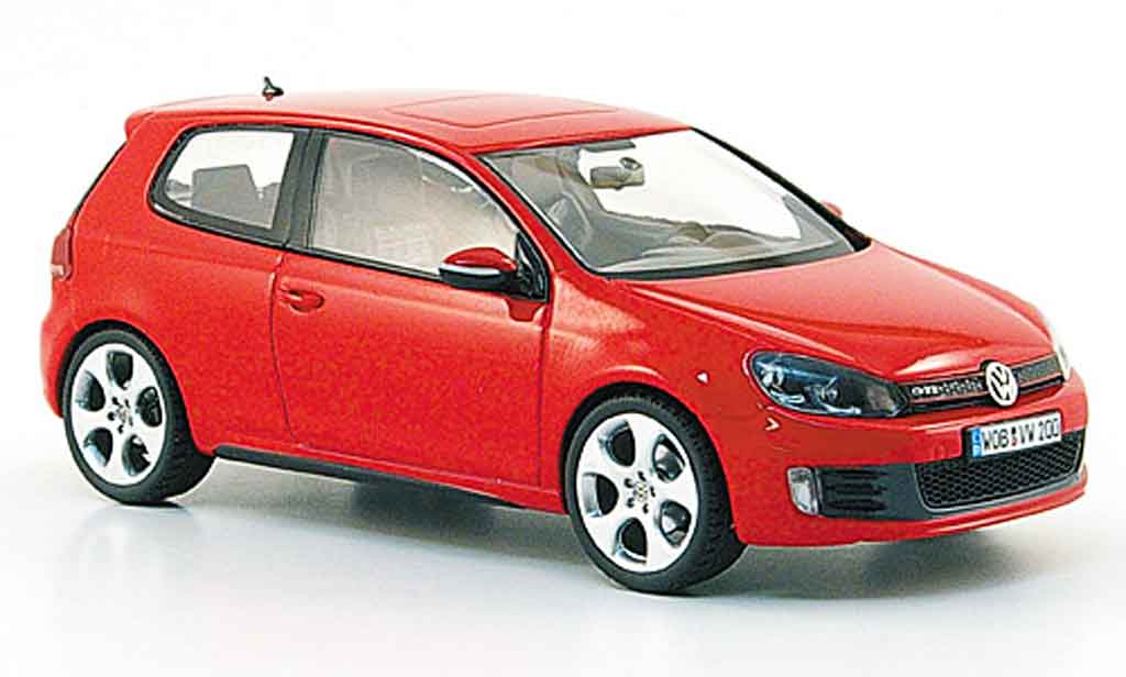 Volkswagen Golf VI GTI 1/43 Schuco VI GTI rood 2009 modelauto