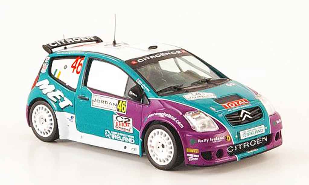 Citroen C2 S1600 1/43 IXO S1600 no.46 rallye jordanien 2008 modelauto