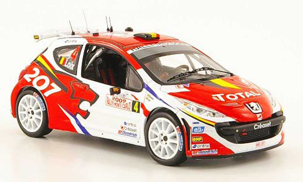 Peugeot 207 S2000 1/43 IXO S2000 No.4 Total Rally Monte Carlo 2009 F.Loix / I.Smets modelauto