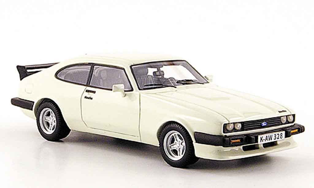 Ford Capri 1/43 Neo MK III Turbo wit 1981 modelauto