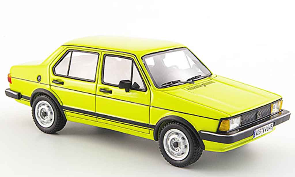 Volkswagen Jetta 1/43 Neo i geel 4 portes 1980 modelauto
