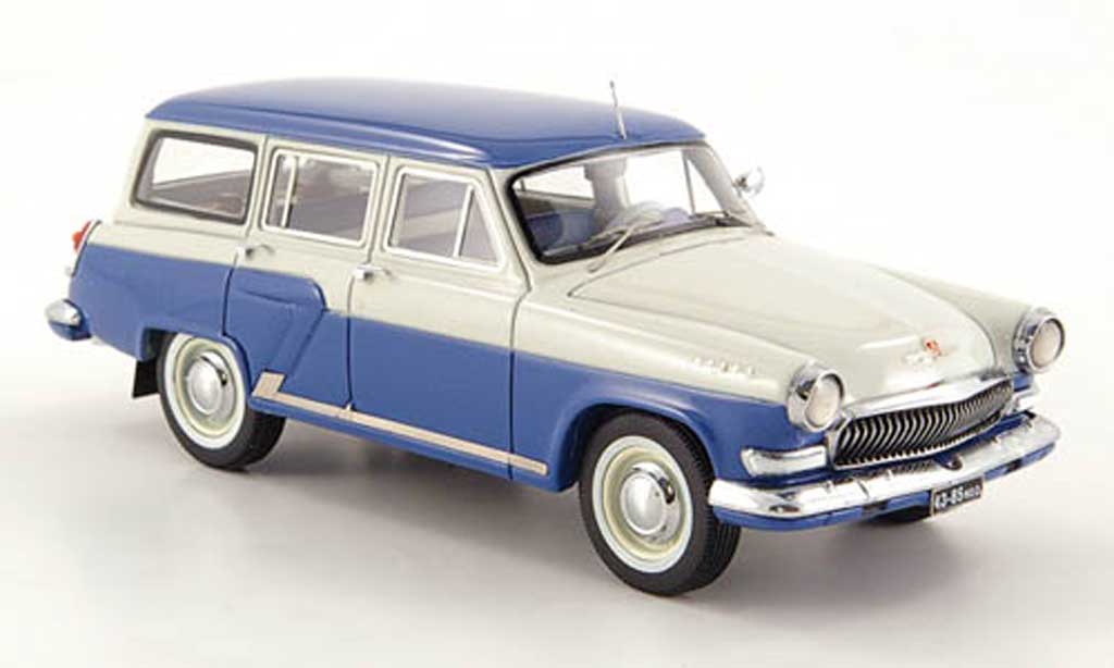 Wolga M22 1/43 Neo blauw/grijs clair 1960 modelauto