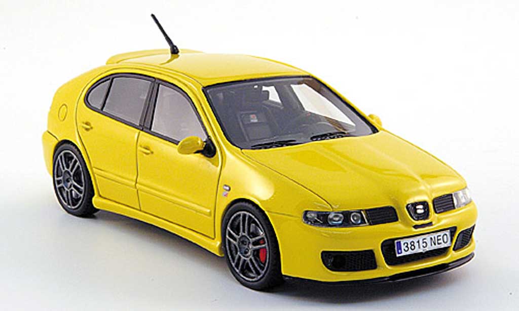 Seat Leon Cupra 1/43 Neo Cupra MKI R geel 2003 modelauto