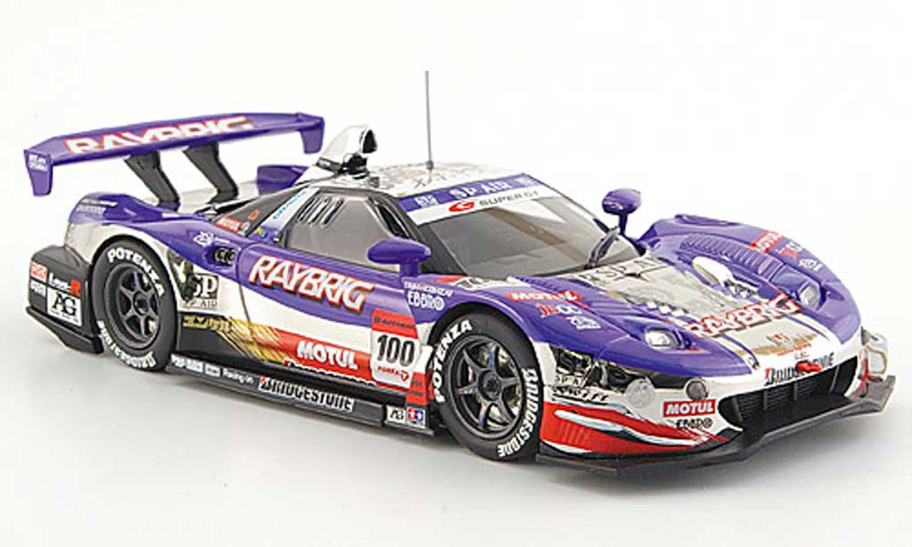 Honda NSX Super GT 1/43 Ebbro Super GT SGT 500 No.100 Raybrig 1000 Km Suzuka 2008 modelauto