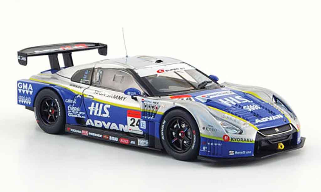 Nissan Skyline R35 1/43 Ebbro R35 GT R No.24 HIS Advan Kondo Super GT 500 2009 modelauto