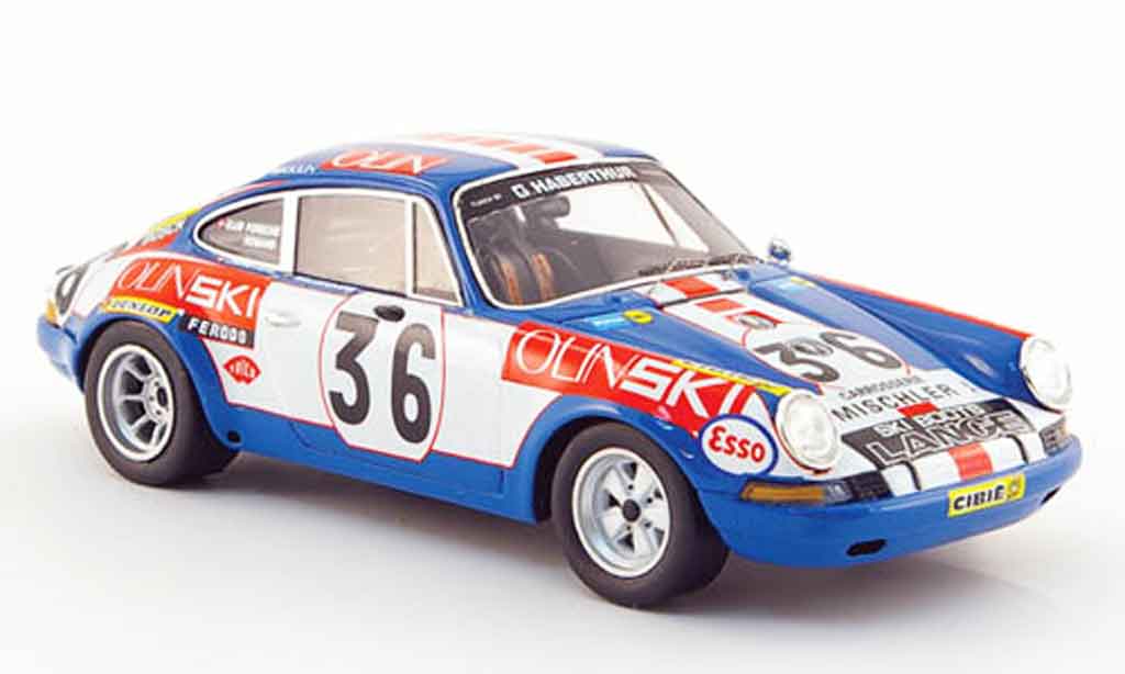 Porsche 911 1/43 Spark S No.36 Olin Ski 24h Le Mans 1971 modelauto