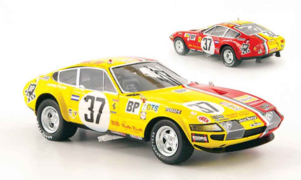 Ferrari 365 GTB/4 1/43 Red Line GTB/4 no.37 24h le mans 1973 modelauto