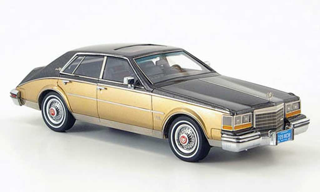 Cadillac Seville 1981 1/43 American Excellence 1981 Mk II zwart-grijs/dore limite. edition 500 modelauto