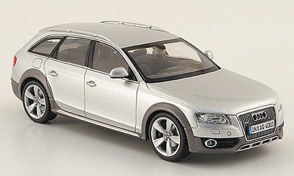 Audi A4 1/43 Schuco Allroad grijs 2009 modelauto