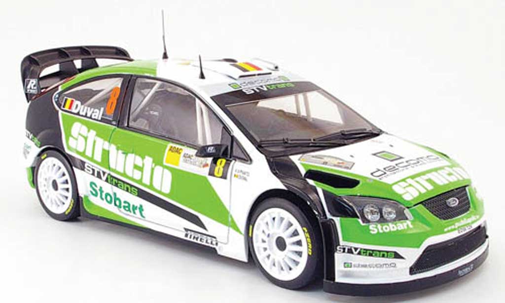 Ford Focus RS 1/18 Sun Star RS wrc 07 no.8 structo rallye deutschland 2008 f.duval / p.pivato modelauto
