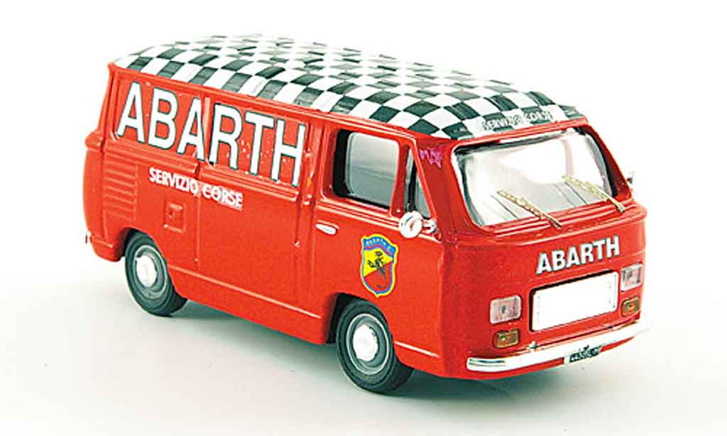 Fiat 900 1/43 Pego T Abarth Rennservice Kasten 1979 modelauto