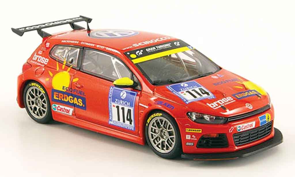 Volkswagen Scirocco 1/43 Norev scirocco gt24 cgn no.114 24h nurburgring 2009 modelauto