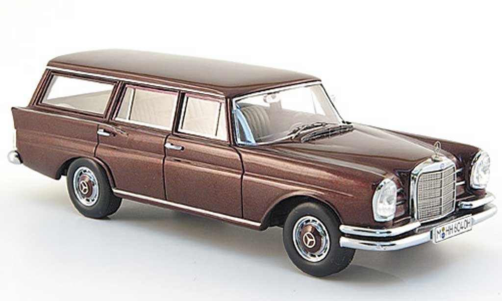 Mercedes 230 S 1/43 Spark S S Universal (W111) rood 1966 modelauto