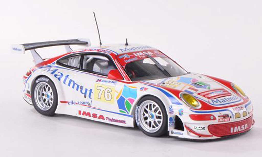Porsche 997 GT3 RSR 1/43 Minichamps GT3 RSR 2009 No.76 Matmut 24h Le Mans Narac/Long/Pilet modelauto