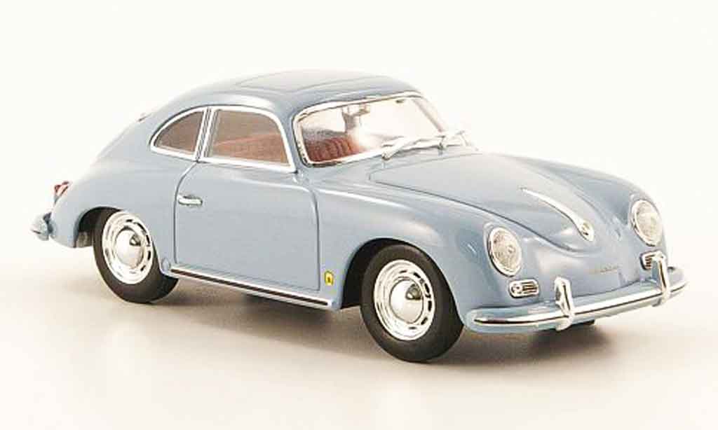 Porsche 356 1959 1/43 Minichamps 1959 A Coupe grijs blauw modelauto