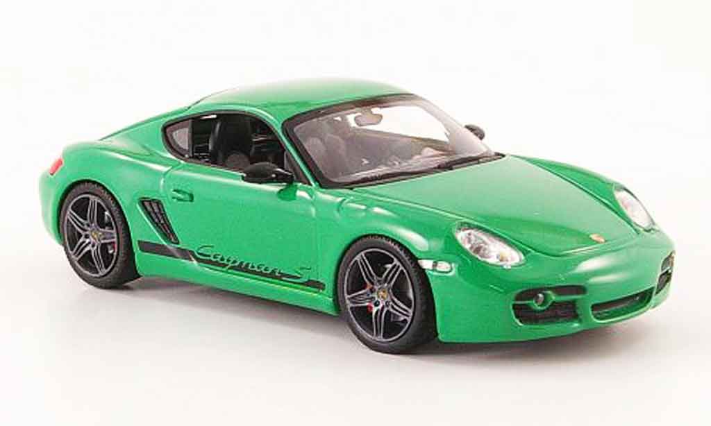 Porsche Cayman S 1/43 Minichamps S grun 2008 modelauto