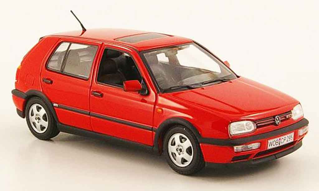 Volkswagen Golf III GTI 1/43 Minichamps III GTI rood 1993 modelauto