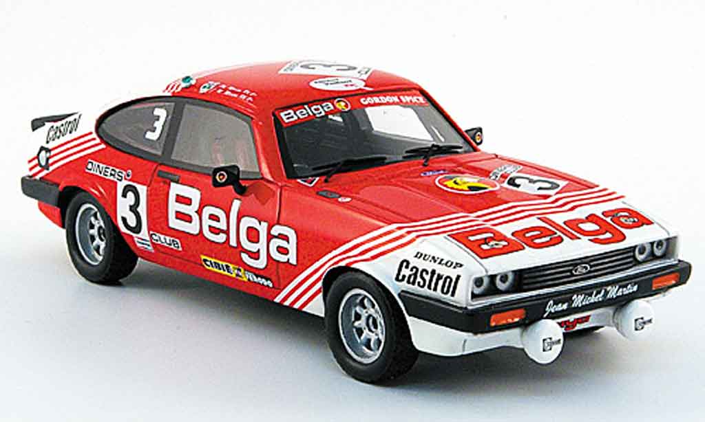 Ford Capri 1/43 Premium X MK III 3.0 S No.3 Belga 24h Spa 1980 modelauto