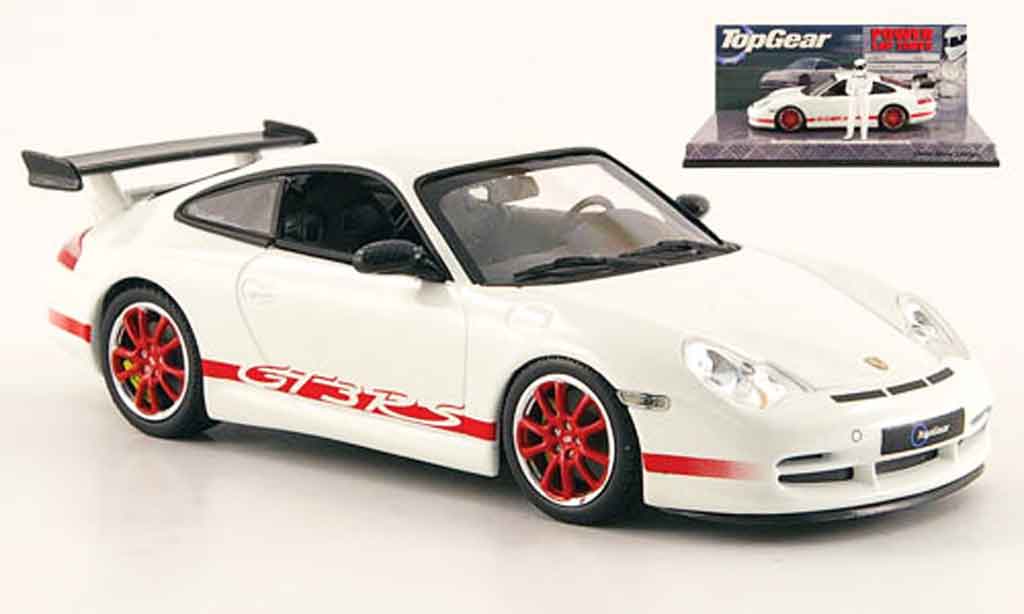 Porsche 996 GT3 RS 1/43 Minichamps GT3 RS wit avec Figur The Stig modelauto