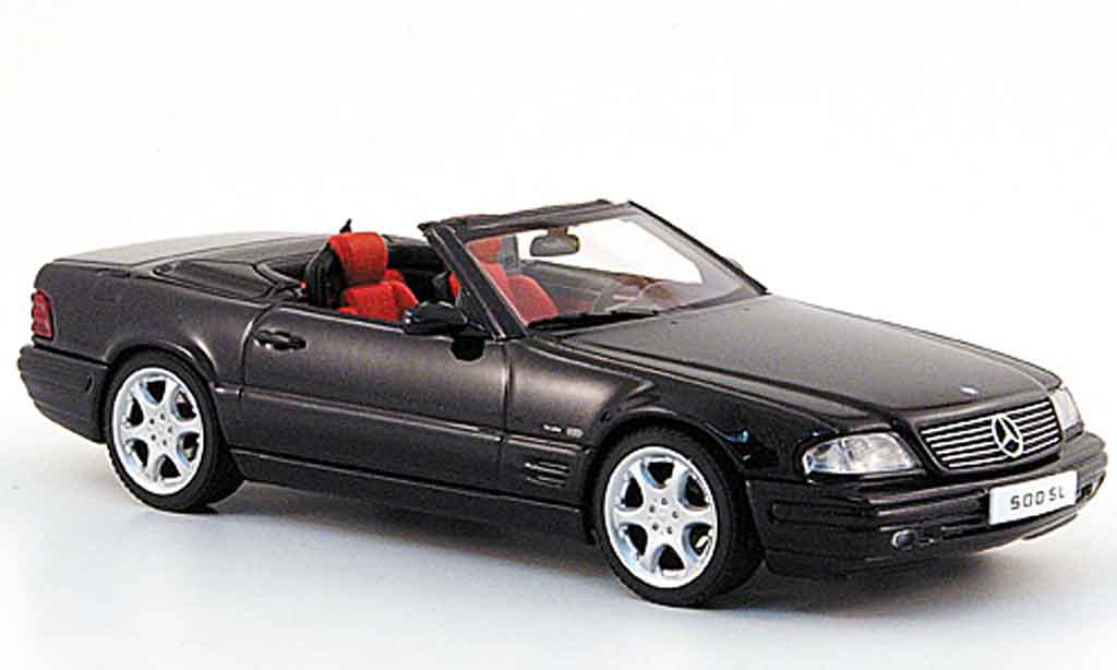 Mercedes Classe SL 500 1/43 Autoart 500 zwart Final Edition modelauto