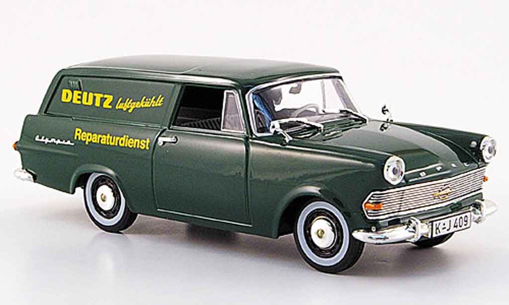 Opel Rekord 1/43 Starline p 2 caravan grun deutz reparaturservice 1960 modelauto