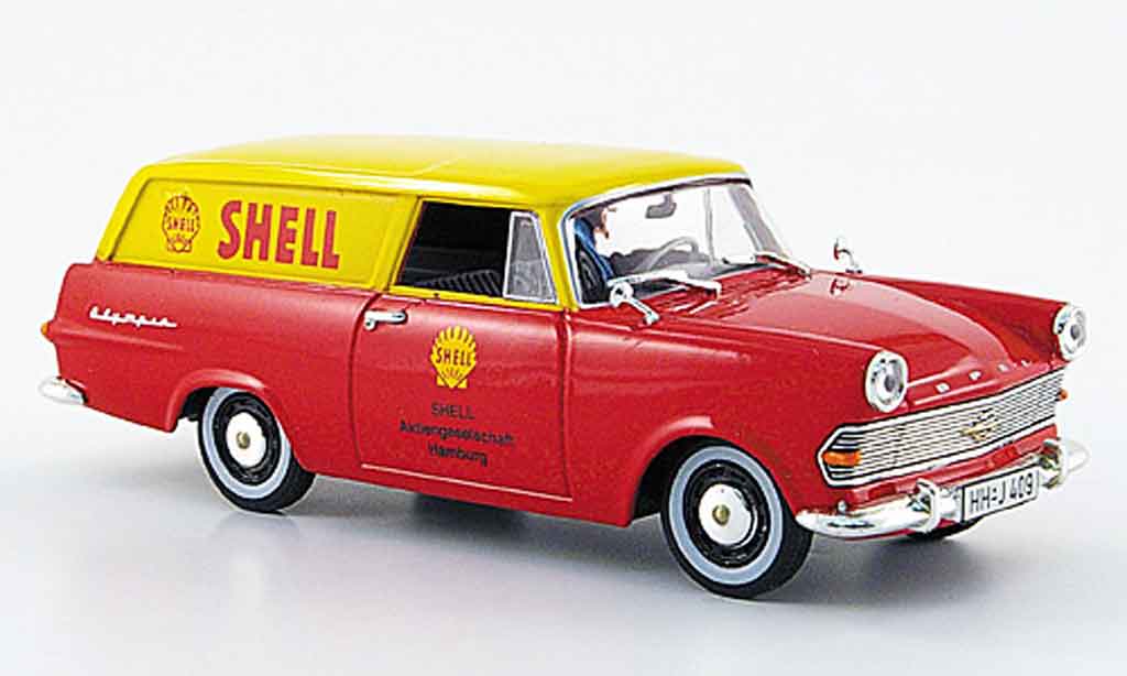 Opel Rekord 1/43 Starline p 2 caravan rood geel s 1960 modelauto